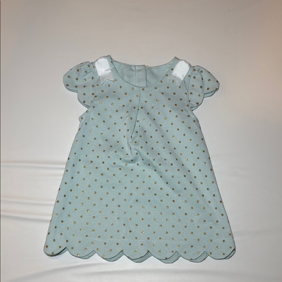 Tahari Girls 2 Piece Set Mint Green Scallop Hem Top and Striped Legging Size 2T - Picture 5 of 11